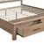 Anika - Storage 6/6 Eastern King Bed Only - White / Natural