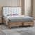 Anika - Storage 5/0 Queen Bed Only - White / Natural