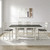 Brook Bay - Opt 5 Piece Gathering Table Set - Textured White / Carbon Gray Tops