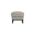 Aaron - Leather Ottoman - Mist Gray