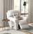 Kellen - Recliner Glider - Ecru