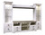 Willowton Whitewash 4 Pc. Entertainment Center 64" TV Stand With Fireplace Option