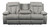 Mitchiner Fog Reclining Sofa W/Drop Down Table