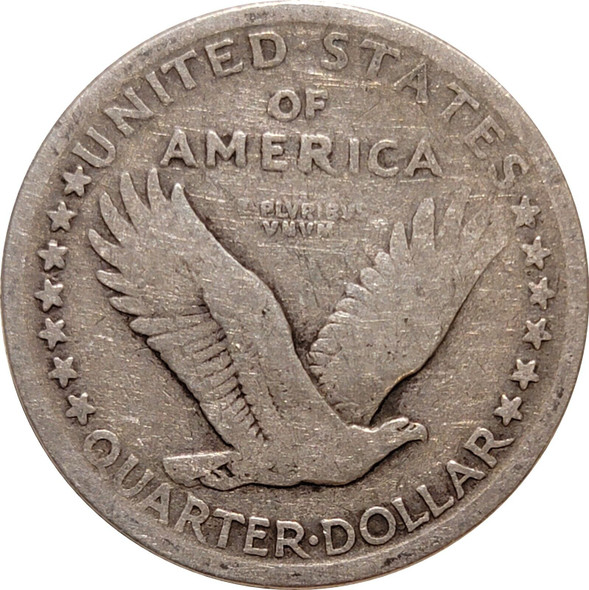 1917-P Standing Liberty Silver Quarter, Type 1, Partial Date