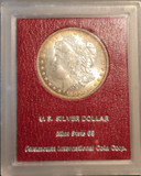1883-O Morgan Silver Dollar, Vintage Paramount Mint State Holder, Uncirculated
