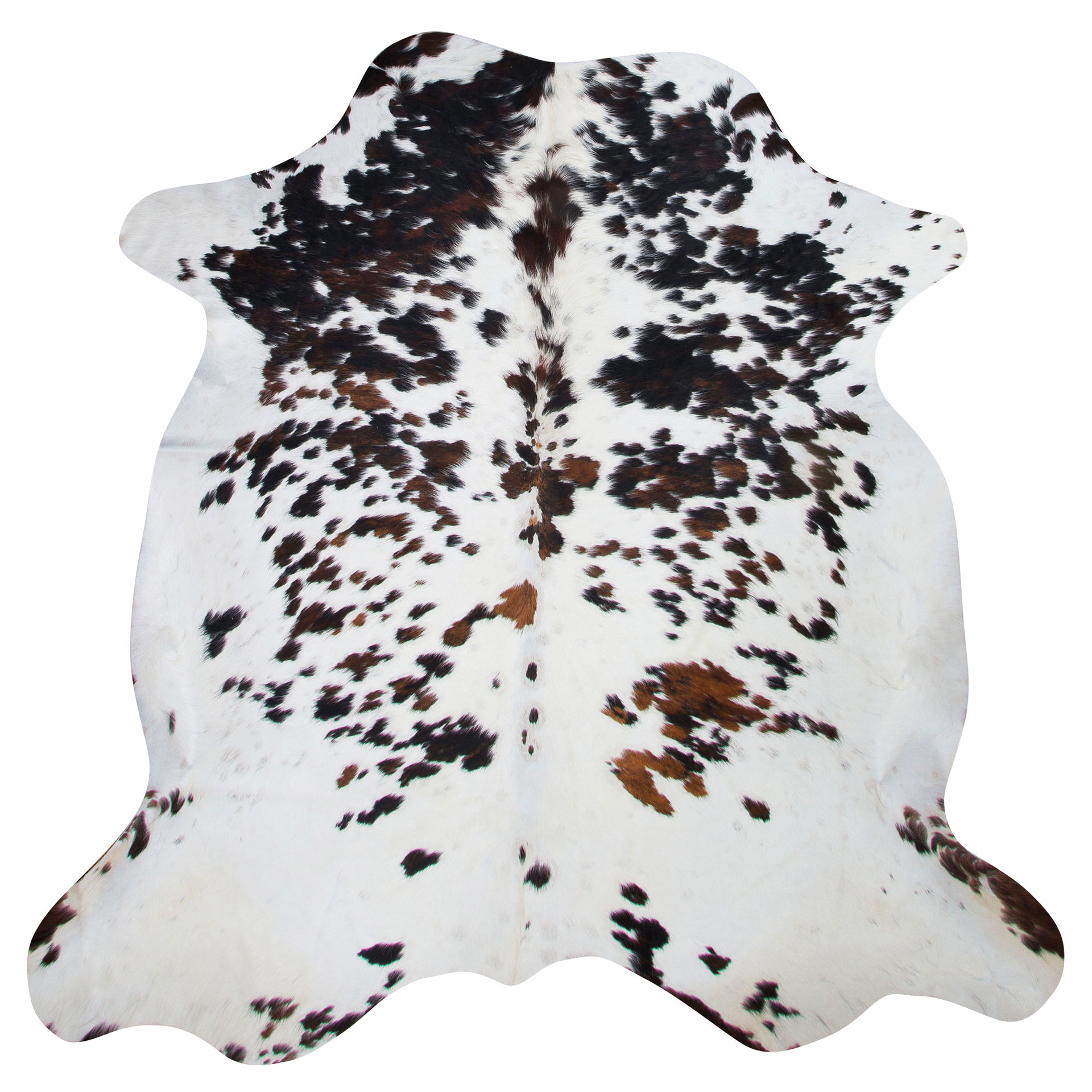 Tricolour cowhide rugs