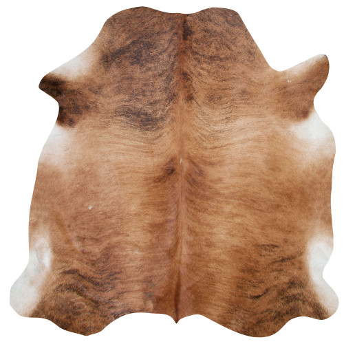 brindle cow skin with hues of caramel and mocha