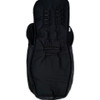 The back of the snuggle bag showing the cotton side pram liner with foomtuff zipped on