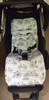 Retro Bicycles & Owls cotton pram liner to fit Mountain Buggy