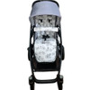 Retro Bicycles & Owls cotton pram liner set in Vista v2