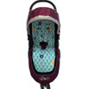 Peekaboo Mint Cotton Pram Liner to fit Baby Jogger photographed in City Mini Peekaboo Mint Cotton Pram Liner to fit Baby Jogger photographed in City Mini