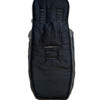 The back of the snuggle bag showing the pram liner part with footmuff zipped on