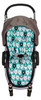 Geo Bears Teal Cotton Universal Fit Pram Liner