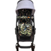 Toucans Black Cotton Pram Liner to fit Uppababy