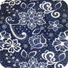 Lace Filigree Navy 100% cotton