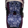 Lace Filigree Navy Cotton Pram Liner to fit Baby Jogger (photographed in City Mini)