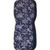 Lace Filigree Navy Cotton Pram Liner to fit Bugaboo Cameleon/Fox/Lynx 