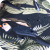 Toucan Black Waterproof fabric