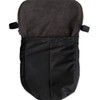 The back of the footmuff showing crotch strap slot for attachment