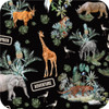 Safari Adventure Black cotton for the pram liner part