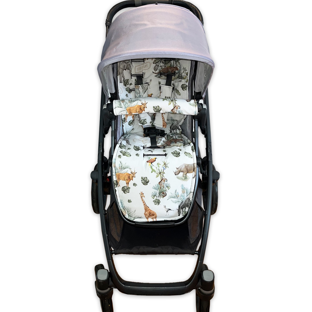 Safari Adventure cotton pram liner to fit uppababy