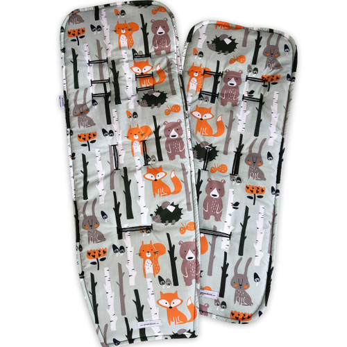 Forest animals cotton pram liner to fit strider