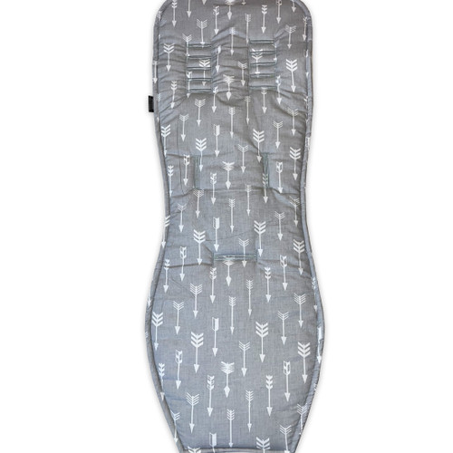 Arrows Grey & White Cotton Pram Liner to fit Baby Jogger City Mini GT