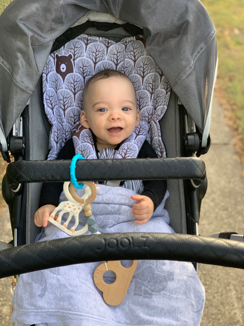 Peekaboo Grey pram liner to fit Joolz Geo