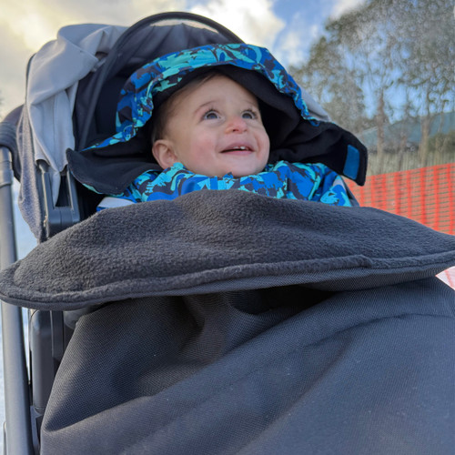 Jet Black Black Waterproof Snuggle Bag to fit Mountain Buggy Nano/Cosmopolitan