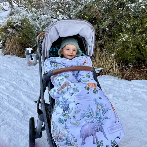 Safari Adventure Snuggle Bag with waterproof footmuff Safari Adventure Snuggle Bag with waterproof footmuff