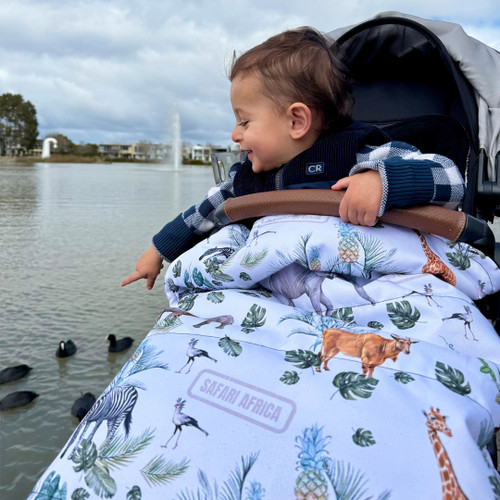 Safari Adventure Waterproof Snuggle Bag to fit Baby Jogger City Mini GT