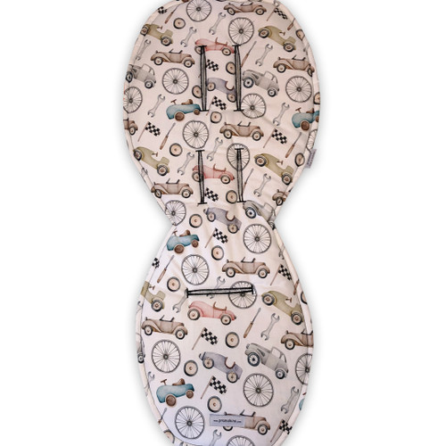 Retro cars cotton pram liner to fit Joolz Geo - Main Image