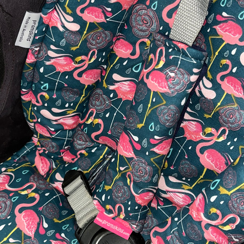 Flamingo Navy 100% Cotton