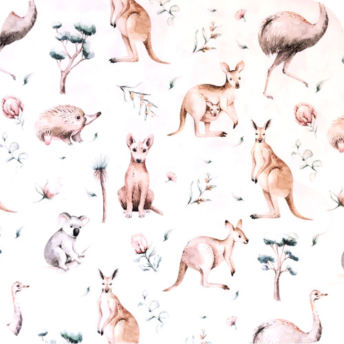 Cute Australian Animals 100% Cotton