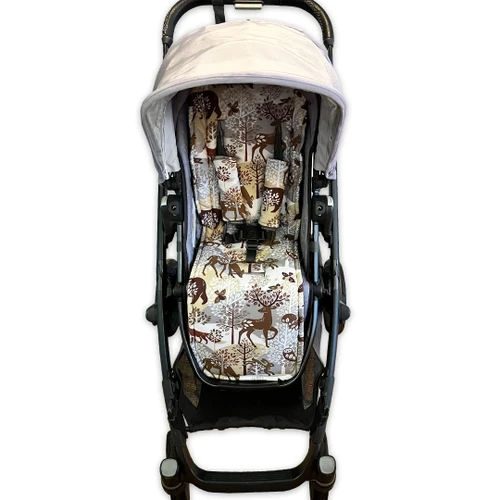 Nordic Forest Universal Fit Cotton Pram Liner (photographed in Uppababy)