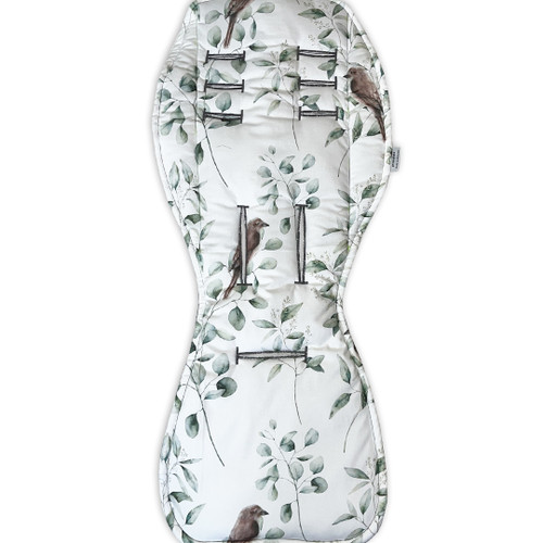 Eucalyptus with Sparrows Cotton Pram Liner to fit Redsbaby Nuvo