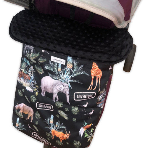 Safari Adventure Black Universal Fit Waterproof Footmuff