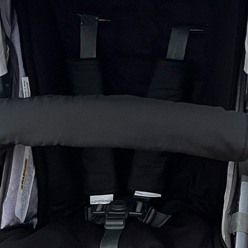 Jet Black pram liner set