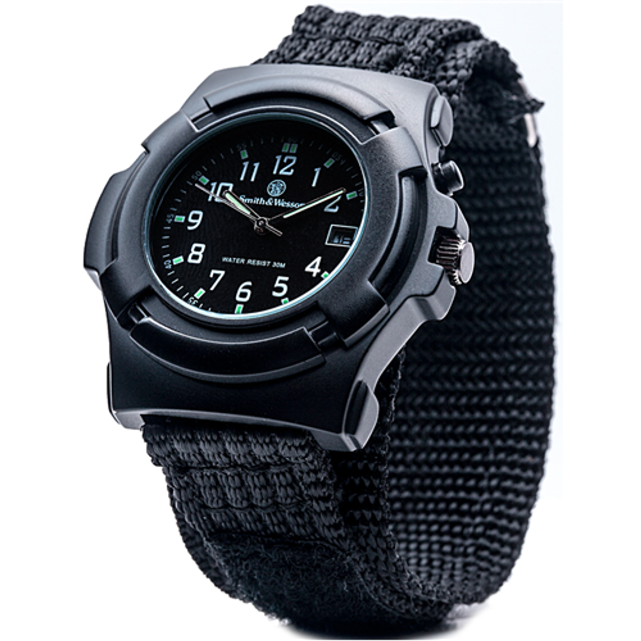 Smith & Wesson Military Watch Black Dial- 3 Changeable Straps – CampcoShop