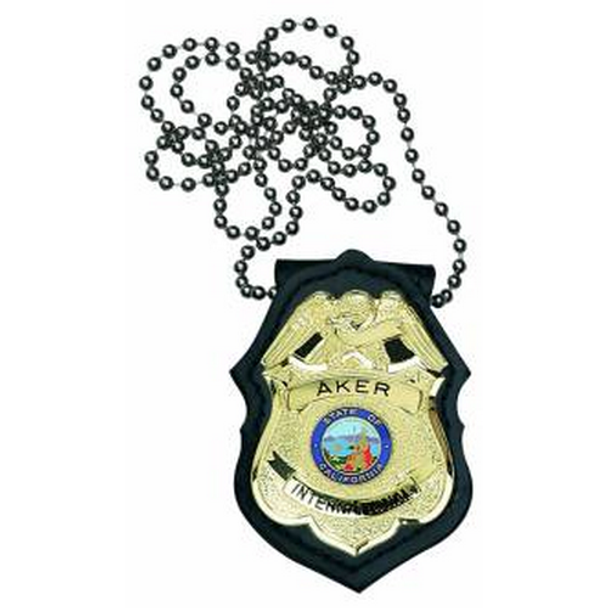 AKER LEATHER 666406059587 690 Recessed Federal Badge Holder