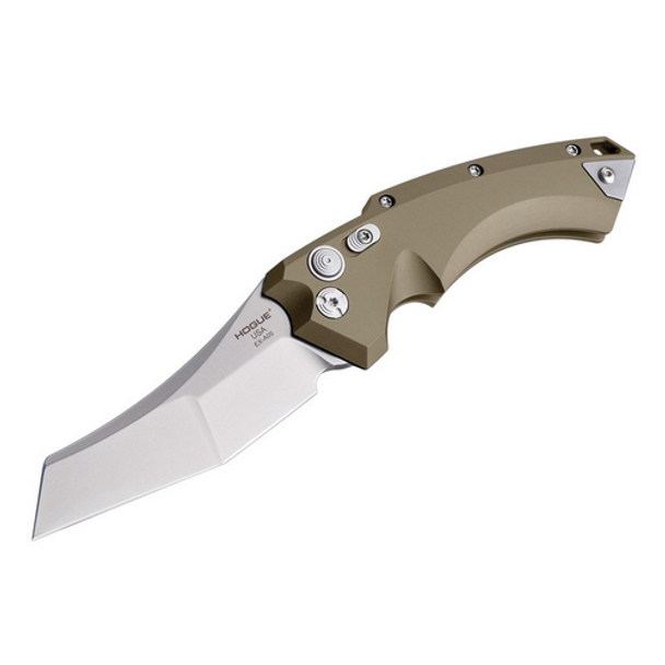 HOGUE GRIPS 743108345047 EX-A05 4  Folder CPM154 Wharncliffe Blade Tumbled Finish - Flat Dark Earth Aluminum Frame (A)