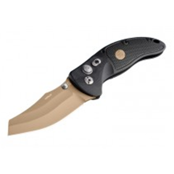 HOGUE GRIPS 743108364604 EX-04 3.5  Sig Emperor Scorpion Folder Wharncliffe Blade FDE PVD G-10 Frame - Solid Black - FDE Sig Medallion