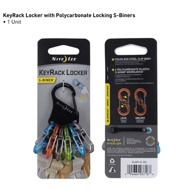 NITE-IZE 094664037168 KeyRack Locker - S-Biner