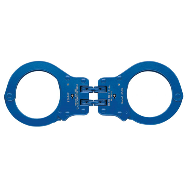 PEERLESS HANDCUFF COMPANY 817086010805 850CN Colored Hinged Handcuff, Navy