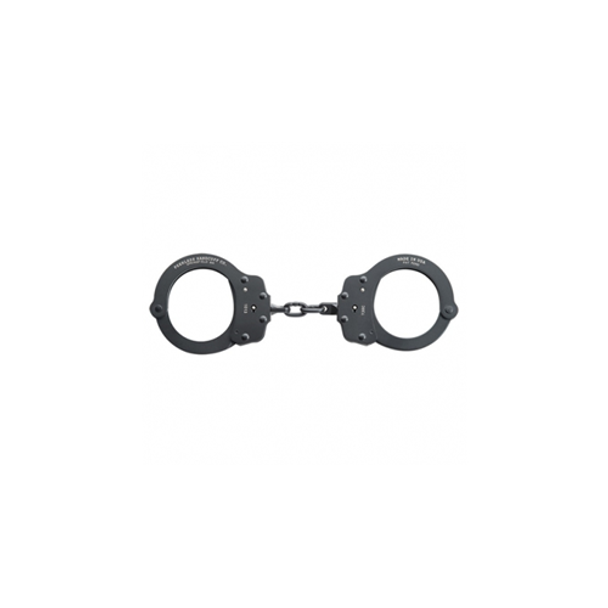 PEERLESS HANDCUFF COMPANY 817086010874 Chain Link Handcuff - Superlite - Black Finish