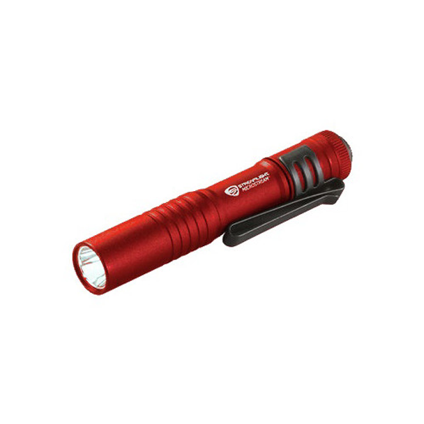 STREAMLIGHT, INC. 080926663237 MicroStream with alkaline battery. Clam packaged - Red