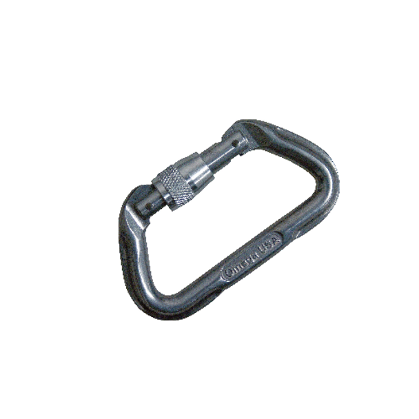 5IVE STAR GEAR 690104273341 5ive Star - Standard D Screw-Lok Carabiner