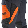 Clogger Zero Chainsaw Pants Orange Flash Vent Zoom