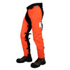 Orange Wildfire Chaps Left Side View and UL Label Detail