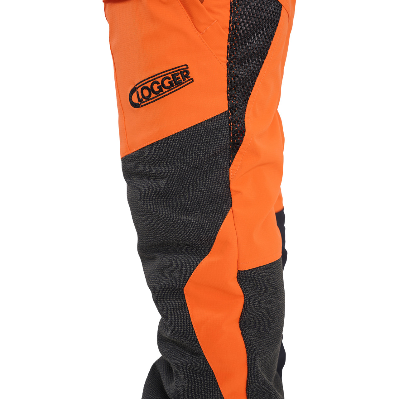 Clogger Zero Light and Cool Men's Chainsaw Pants in Hi Vis Orange